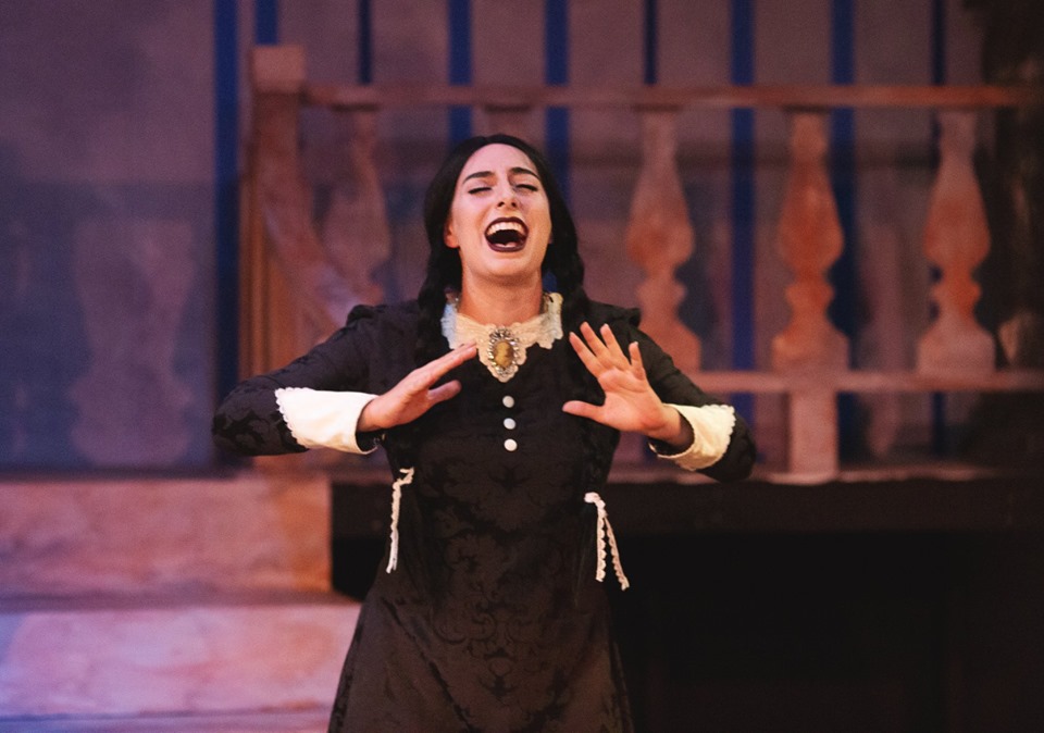 Tiffany as Wednesday Addams - The Addams Family - Artisan Center Theatre - PC Meagan Nelson